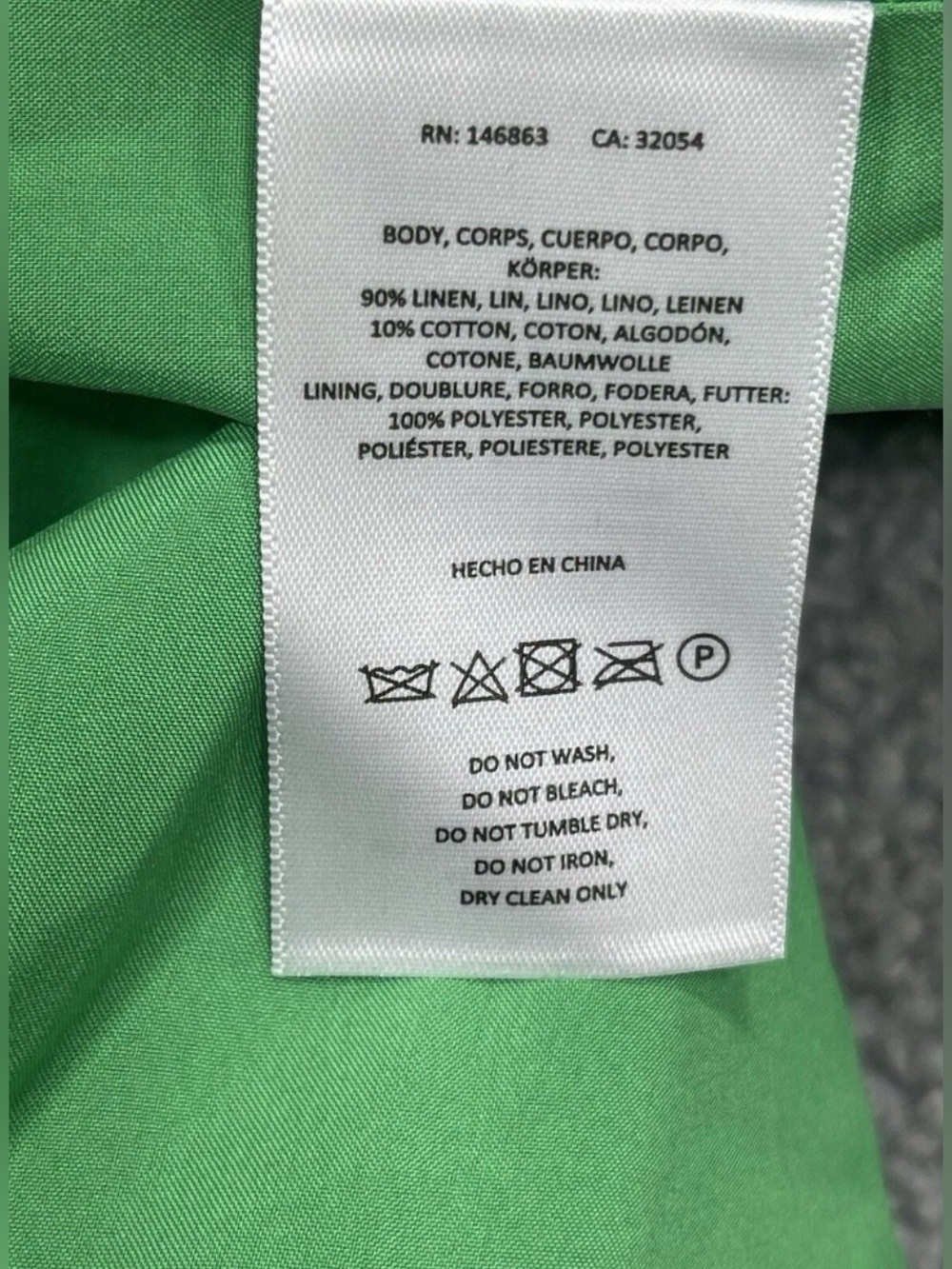 New Anthropologie Mare Mare Strapless Trench Midi Dress Linen Kelly Green M NWT - Picture 10 of 11